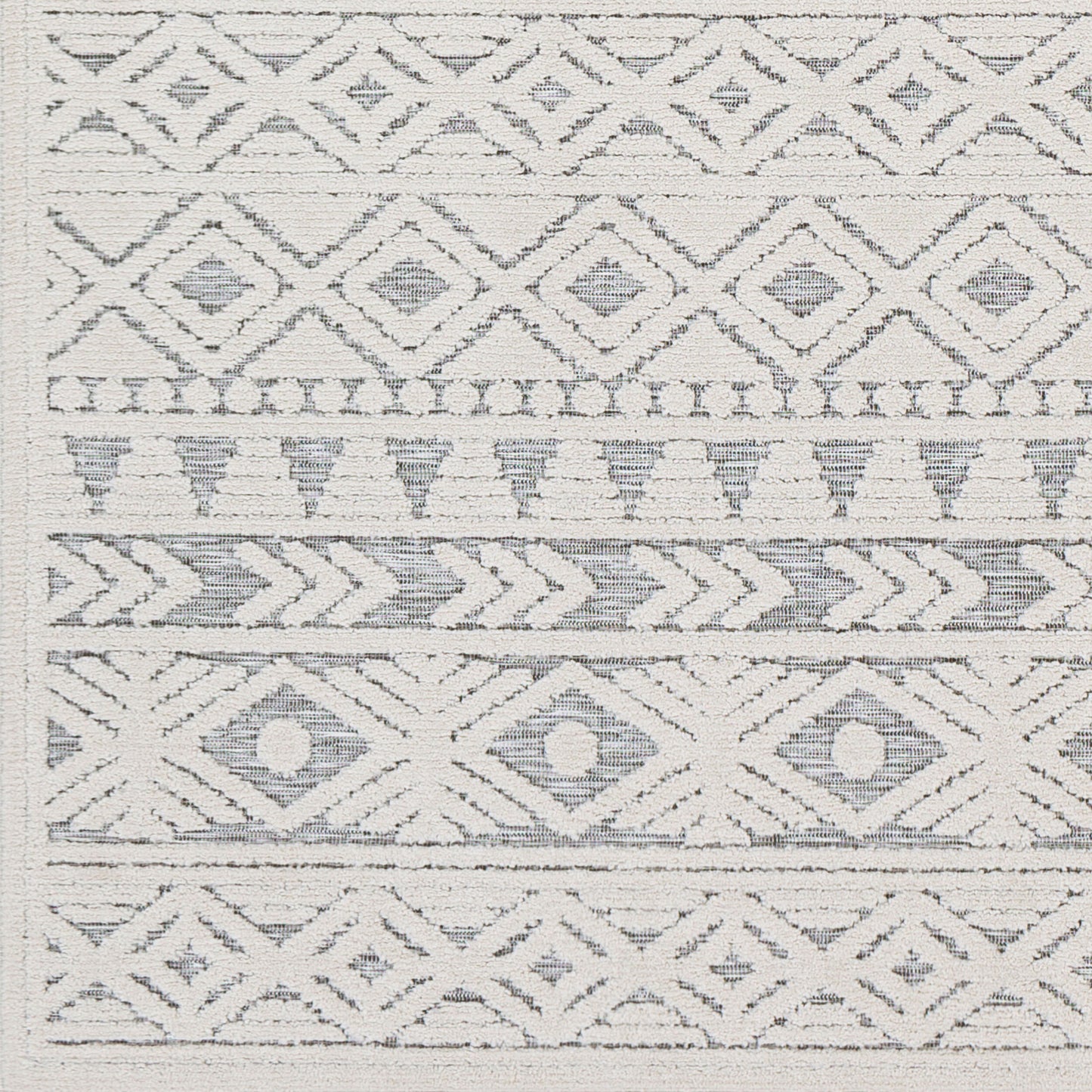 Alfombra decorativa para interior y exterior Greenwich GWC-2306, 2' x 3', tejida a máquina