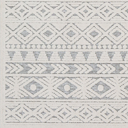 Alfombra decorativa para interior y exterior Greenwich GWC-2306, 2' x 3', tejida a máquina