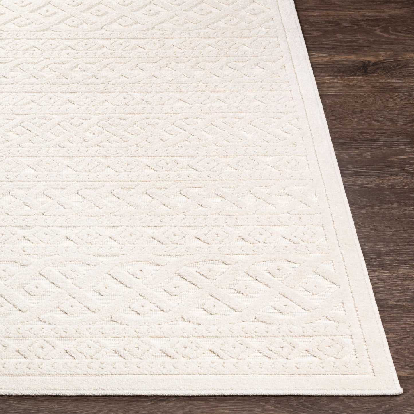 Alfombra decorativa para interior y exterior Greenwich GWC-2315 de 2' x 3', tejida a máquina