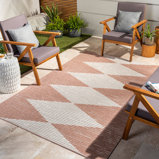 Greenwich GWC-2323 6' x 9' Machine Woven Indoor/Outdoor Area Rug
