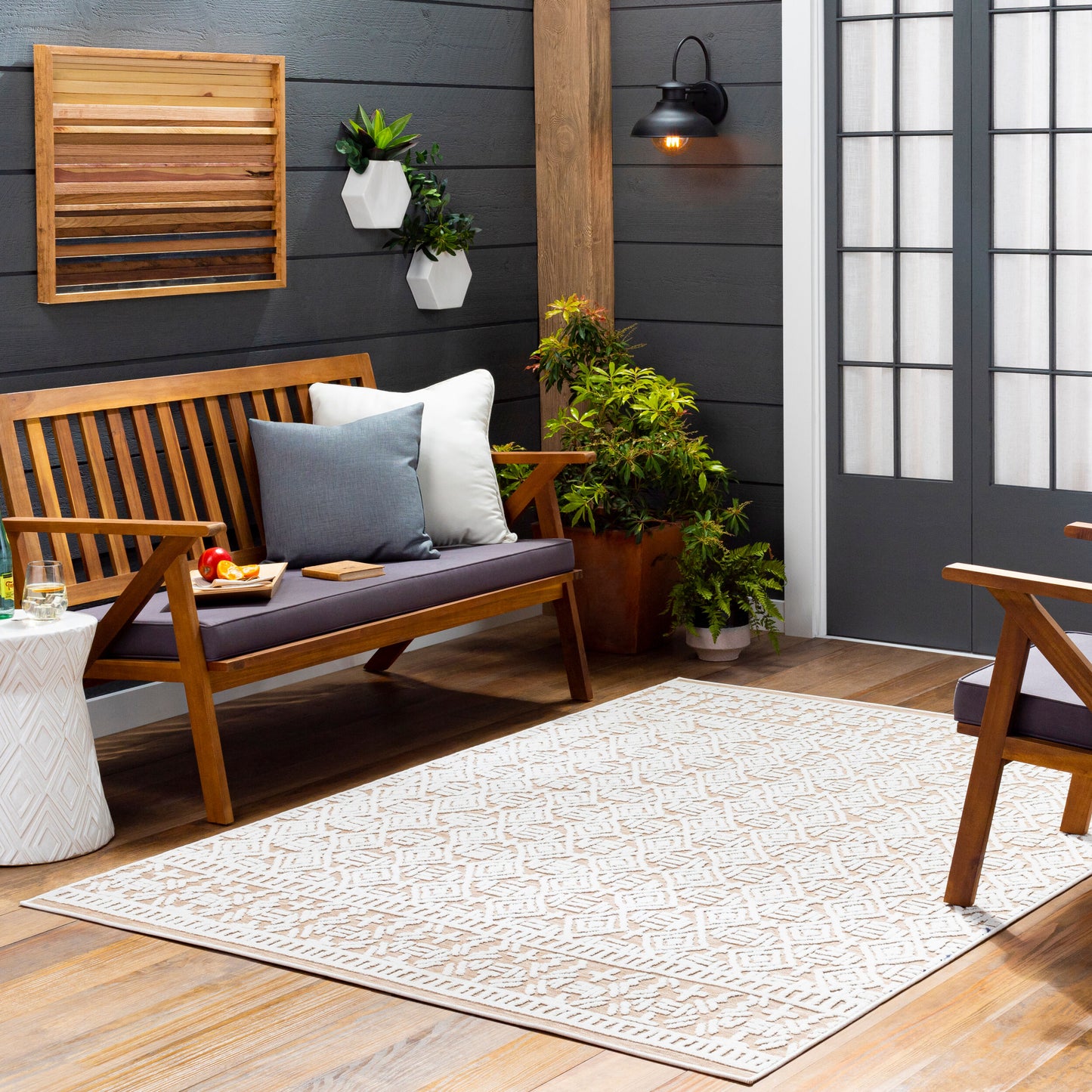 Greenwich GWC-2326 2' x 3' Machine Woven Indoor/Outdoor Accent Rug