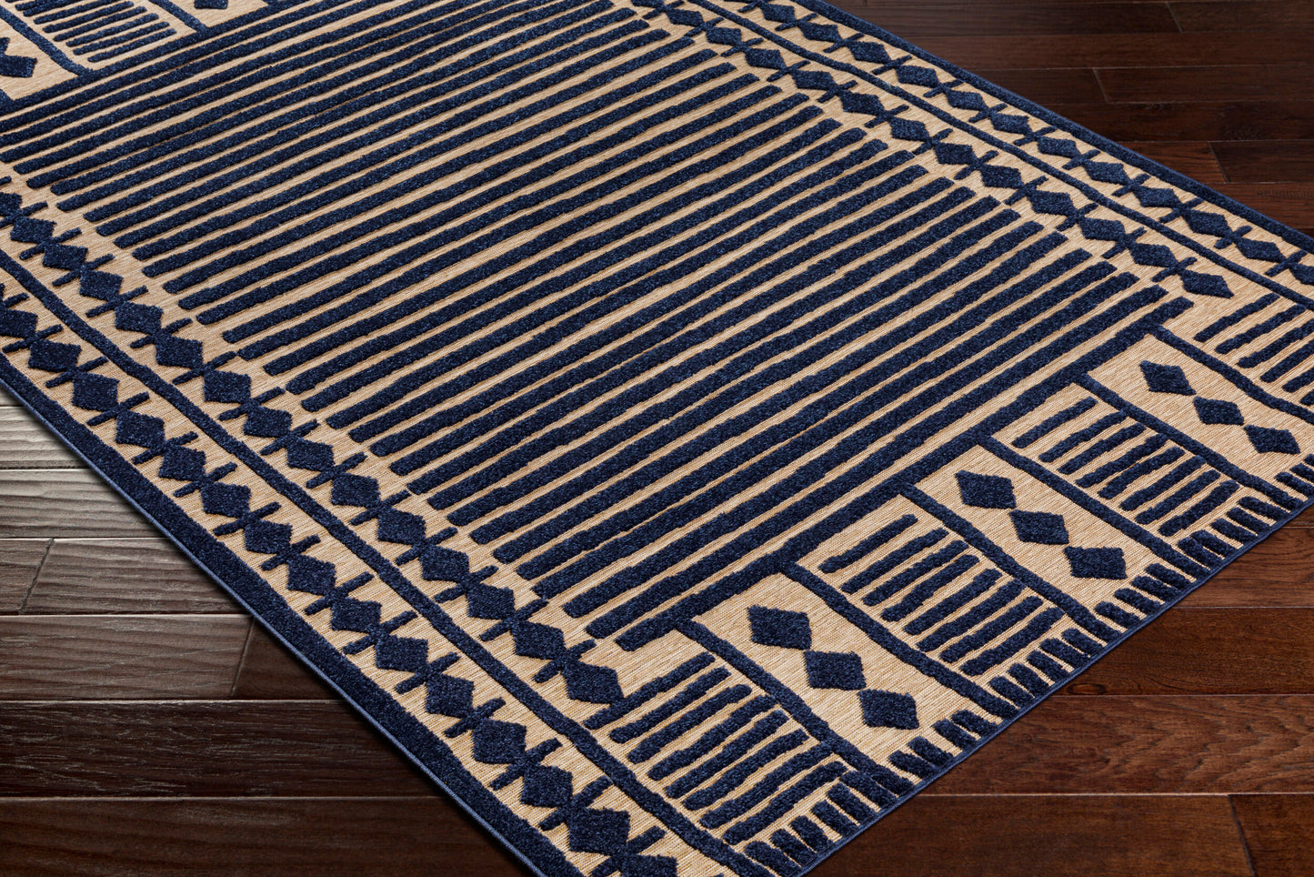 Alfombra Greenwich GWC-2333 de 1,83 m x 2,74 m, tejida a máquina, para interior y exterior