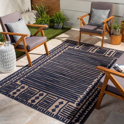 Alfombra Greenwich GWC-2333 de 1,83 m x 2,74 m, tejida a máquina, para interior y exterior