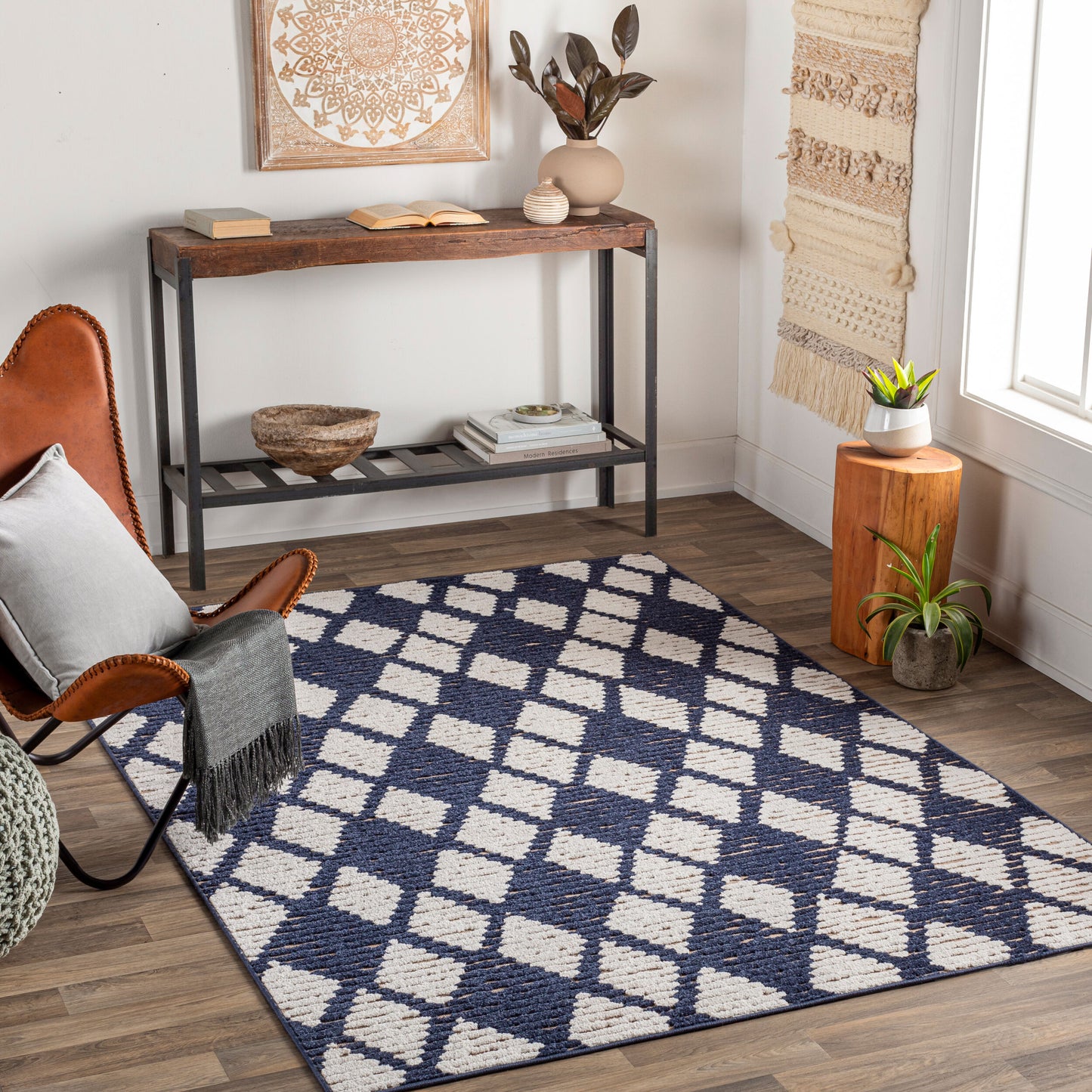 Greenwich GWC-2338 5' x 7' Machine Woven Indoor/Outdoor Area Rug