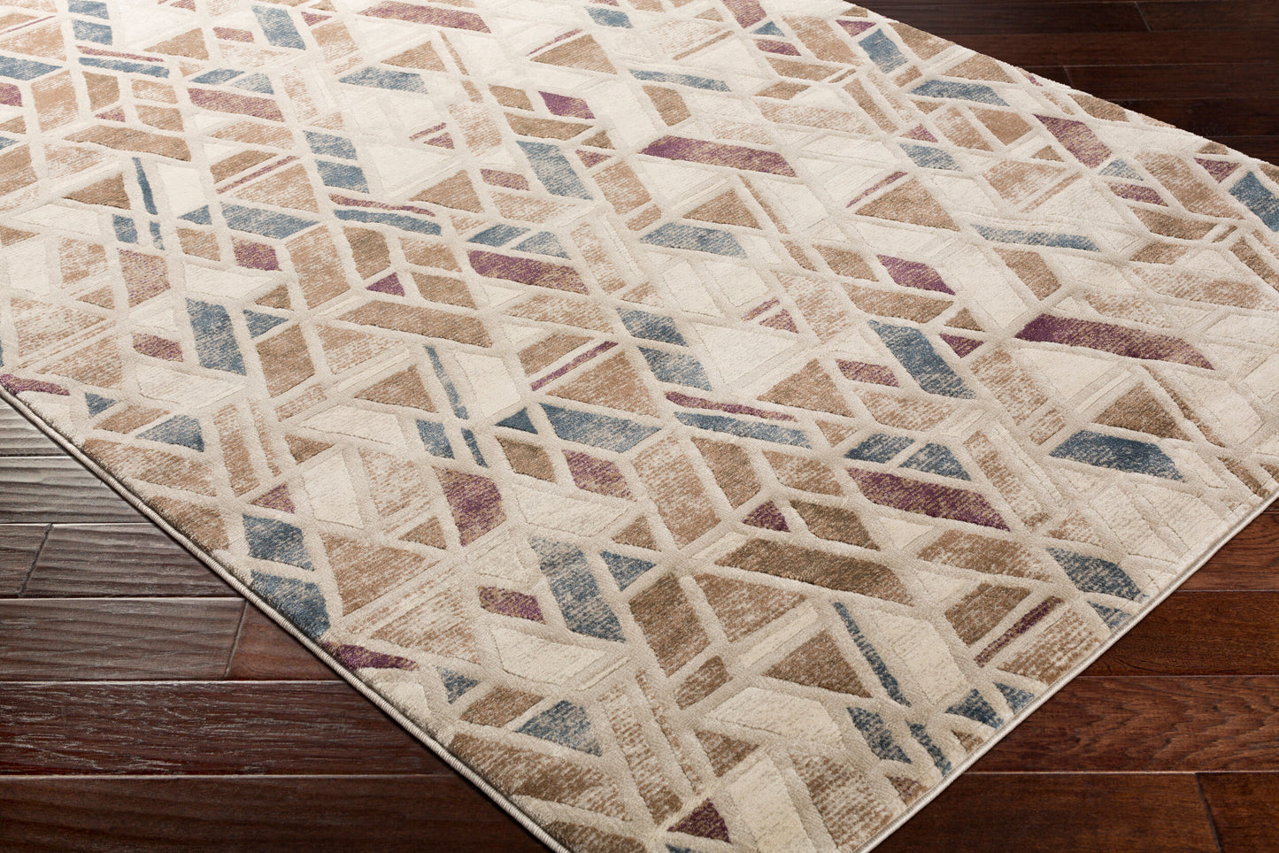 Alfombra decorativa tejida a máquina Cash HAC-2301 de 2' x 3'