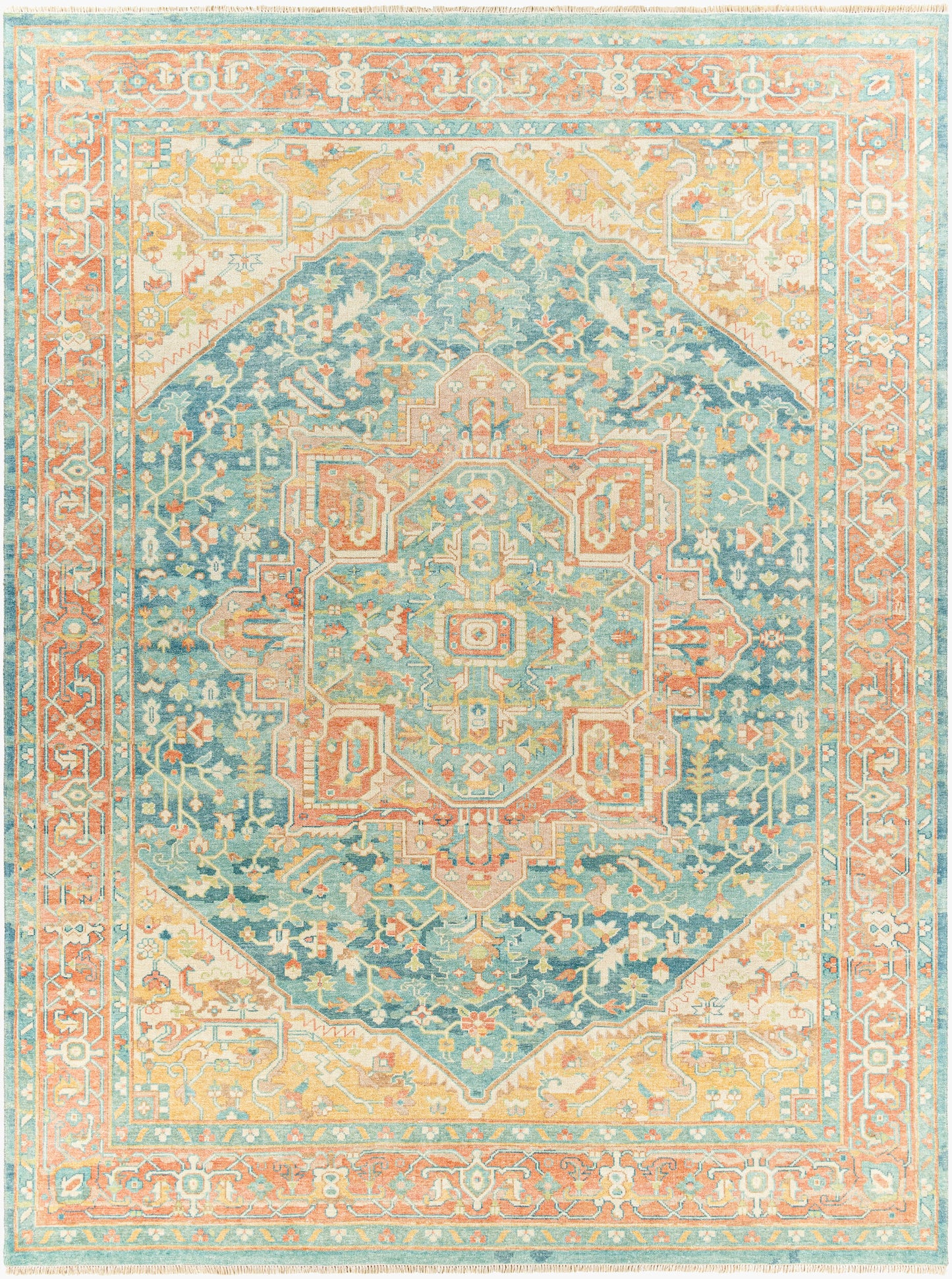 Hamadan HAM-2300 Alfombra de área hecha a mano de 9' x 12'