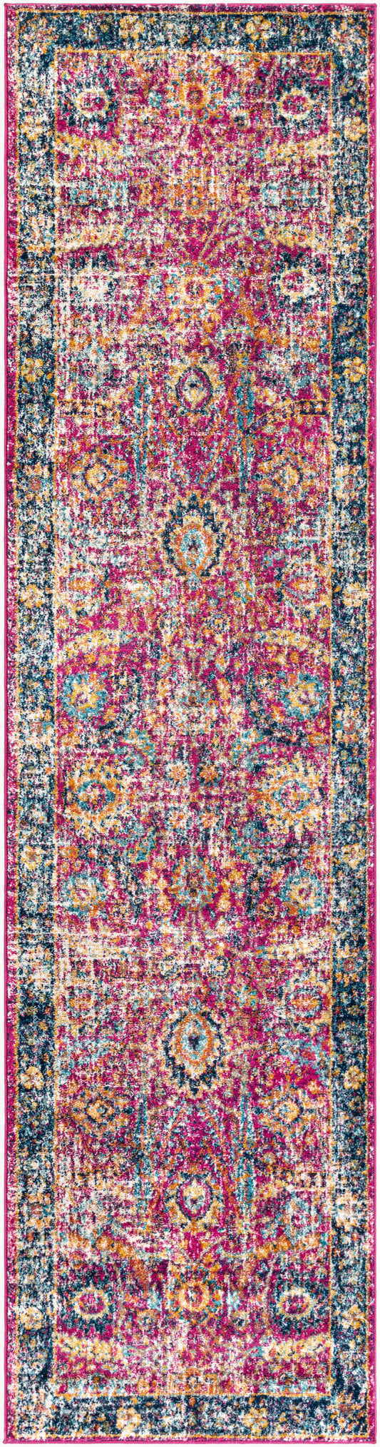 Harput HAP-1013 12ft Runner Machine Woven Runner Rug