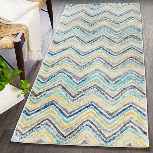 Harput HAP-1027 7ft Runner Machine Woven Runner Rug