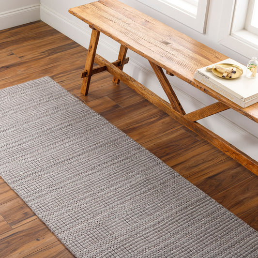 Hickory HCK-2304 8ft Runner Handmade Recyled Runner Rug