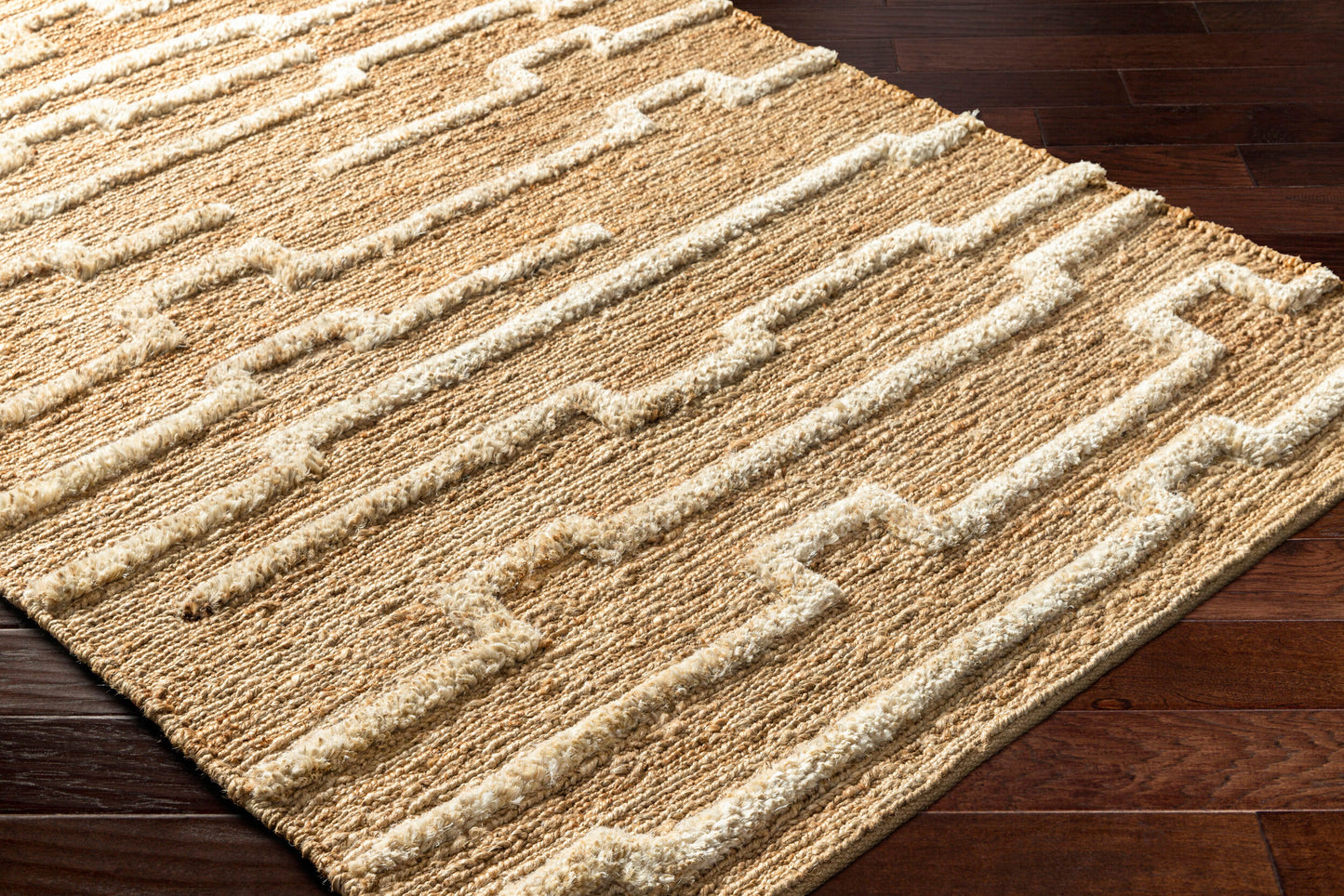 Hadley HDE-2301 2' x 3' Handmade Jute Accent Rug