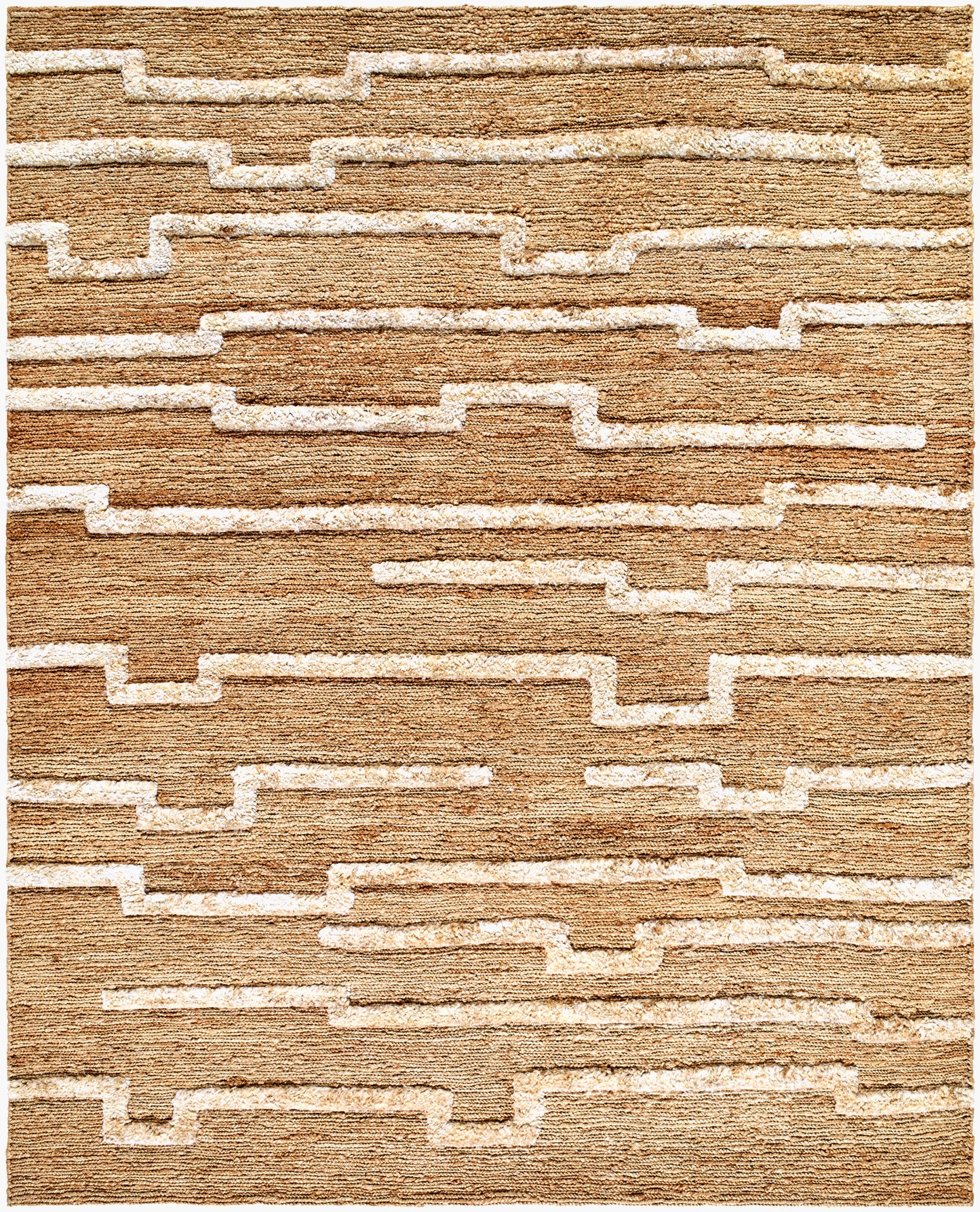 Alfombra de yute hecha a mano Hadley HDE-2301 de 8' x 10'