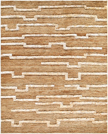 Alfombra de yute hecha a mano Hadley HDE-2301 de 8' x 10'
