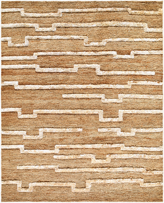 Alfombra de yute hecha a mano Hadley HDE-2301 de 8' x 10'