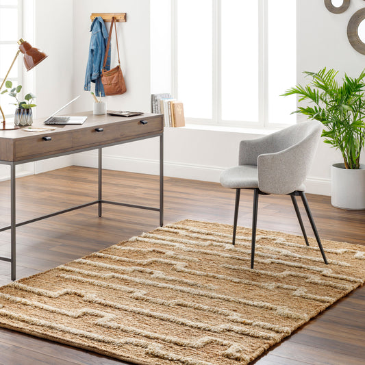 Hadley HDE-2301 2' x 3' Handmade Jute Accent Rug