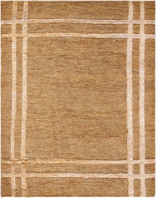 Alfombra de yute hecha a mano Hadley HDE-2302 de 8' x 10'