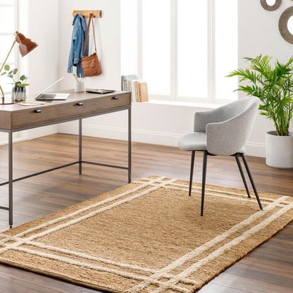 Hadley HDE-2302 2' x 3' Handmade Jute Accent Rug