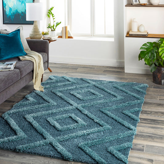 Alfombra tejida a máquina Hudson Shag HDS-2302 de 2,7 x 3,6 m