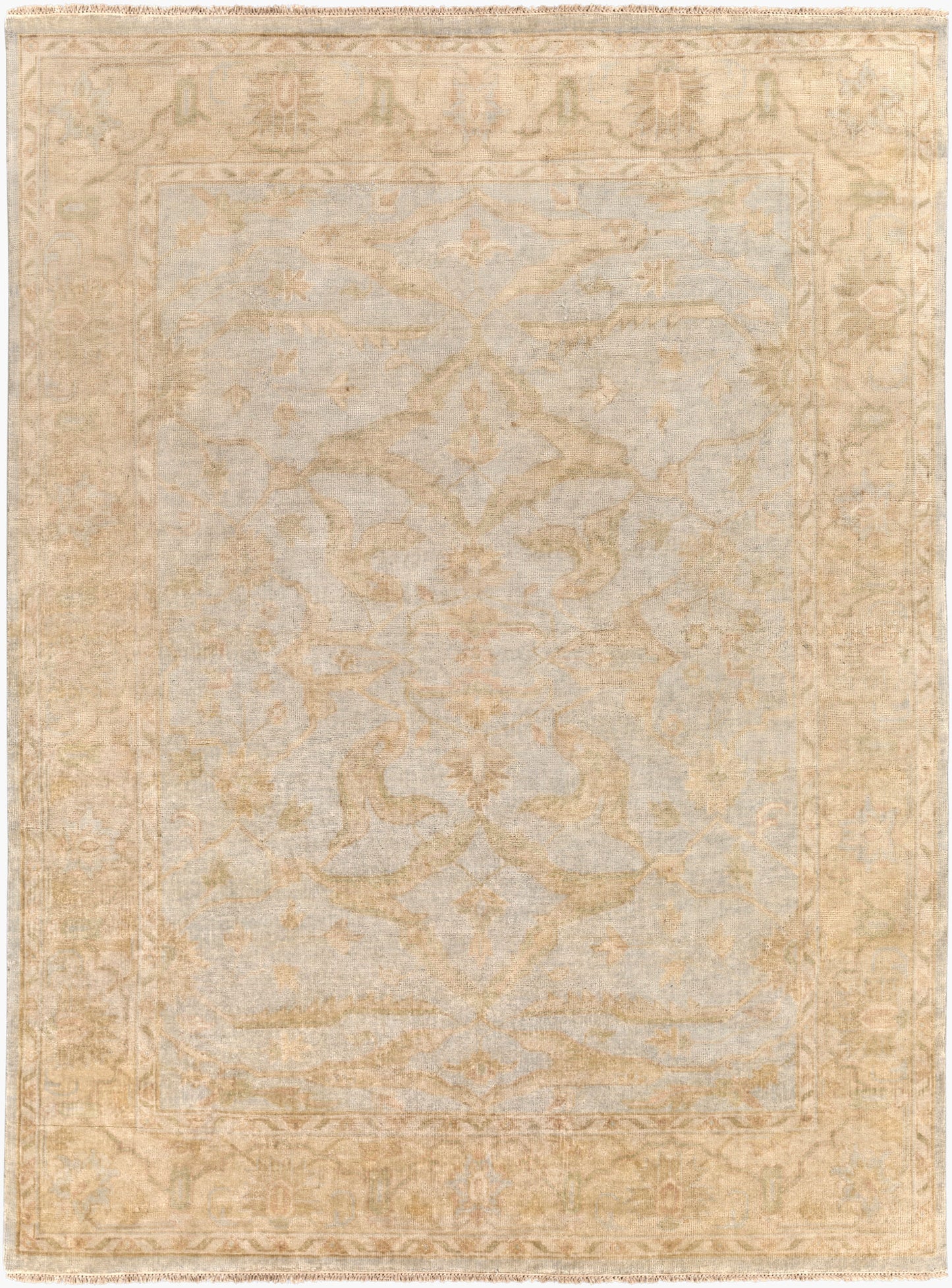 Alfombra de lana hecha a mano Hillcrest HIL-9010 de 8' x 11'