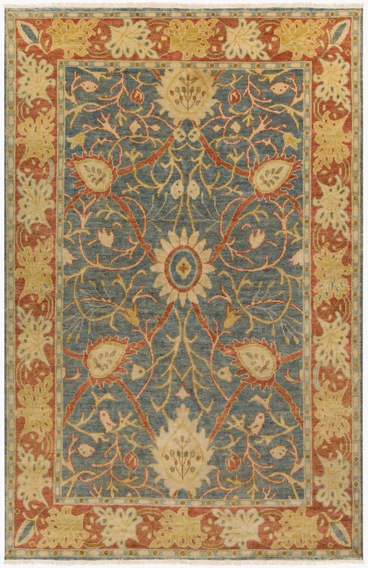 Hillcrest HIL-9016 3' x 5' Handmade Wool Accent Rug