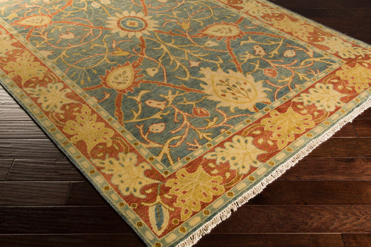 Hillcrest HIL-9016 3' x 5' Handmade Wool Accent Rug
