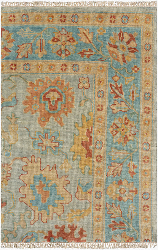 Hillcrest HIL-9045 2' x 3' Handmade Wool Accent Rug