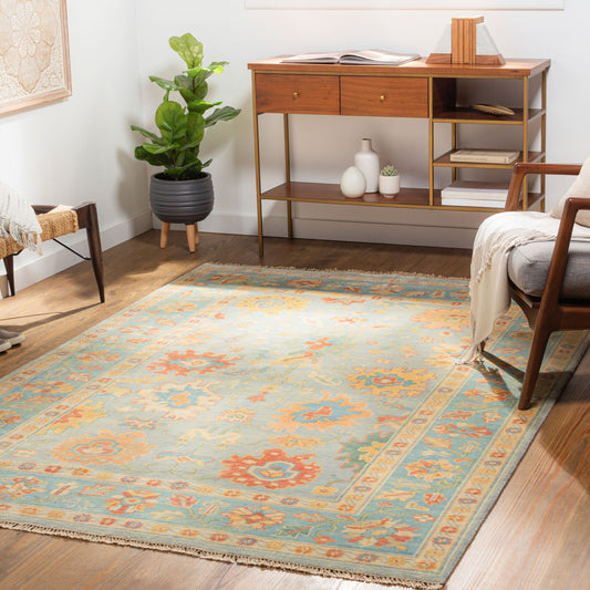 Hillcrest HIL-9045 2' x 3' Handmade Wool Accent Rug