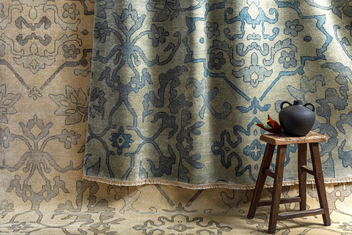 Hillcrest HIL-9040 Hand Knotted Rug