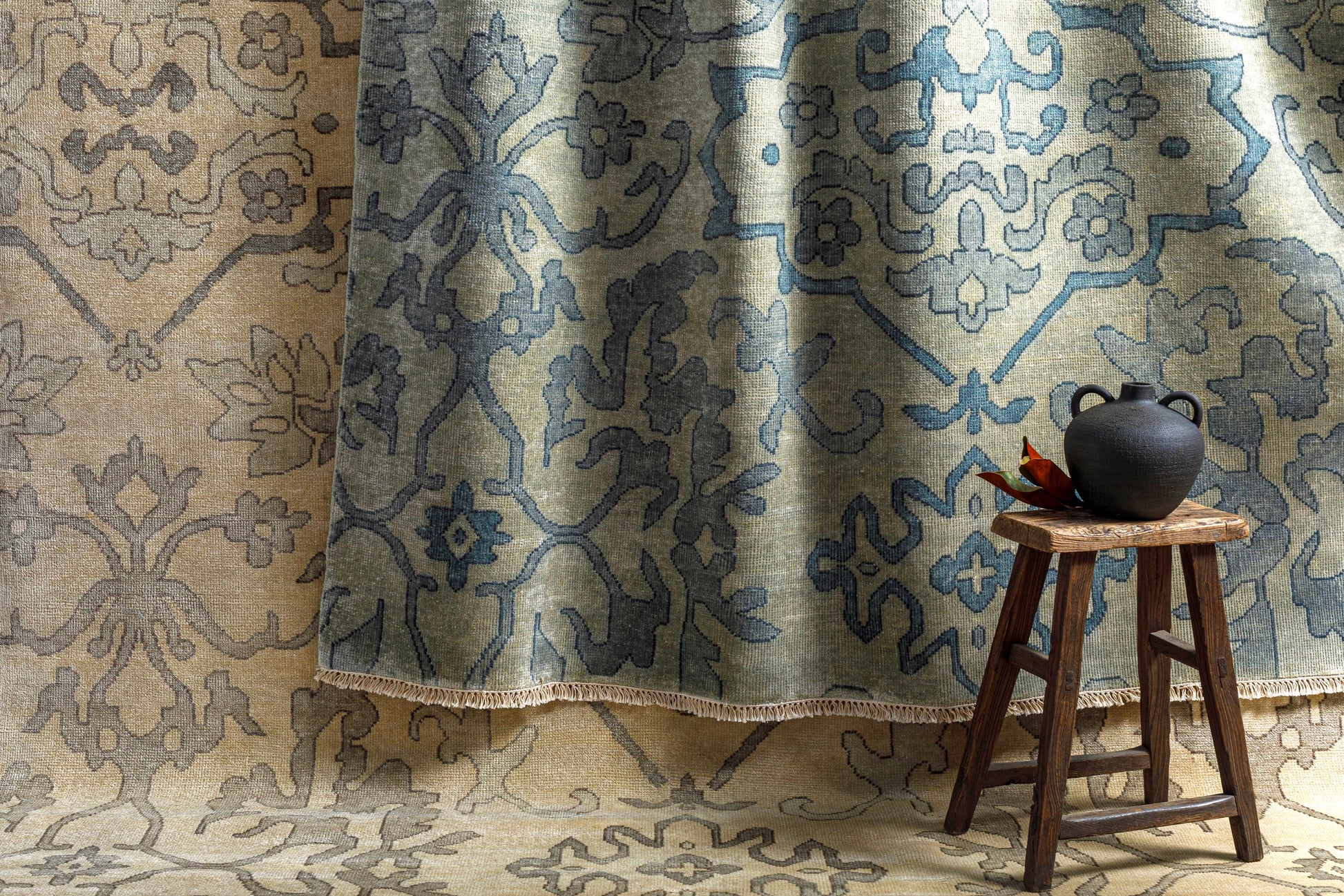 Hillcrest HIL-9040 Hand Knotted Rug