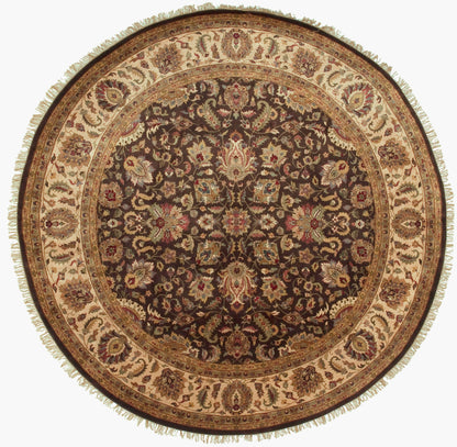Heirloom HLM-6001 8ft Round Handmade Wool Area Rug