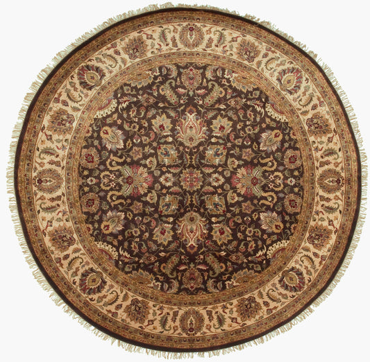 Heirloom HLM-6001 8ft Round Handmade Wool Area Rug