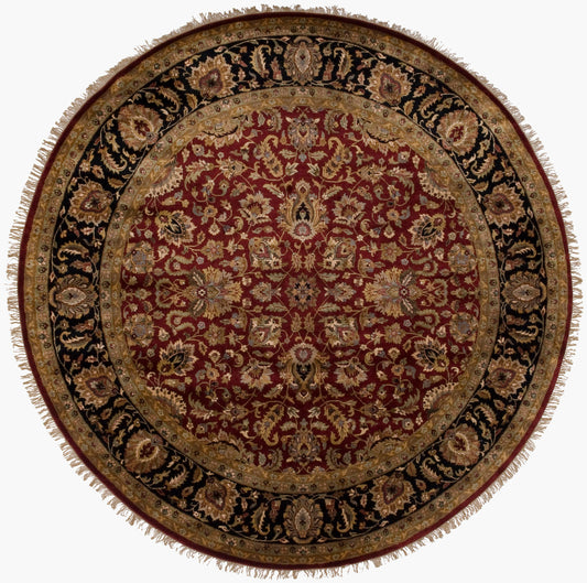 Heirloom HLM-6002 8ft Round Handmade Wool Area Rug