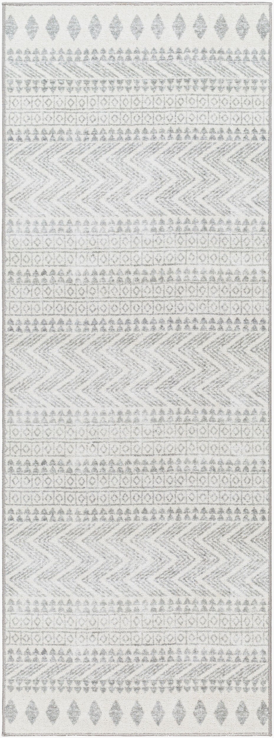Hera HRH-2300 7ft Runner Machine Woven Washable Runner Rug