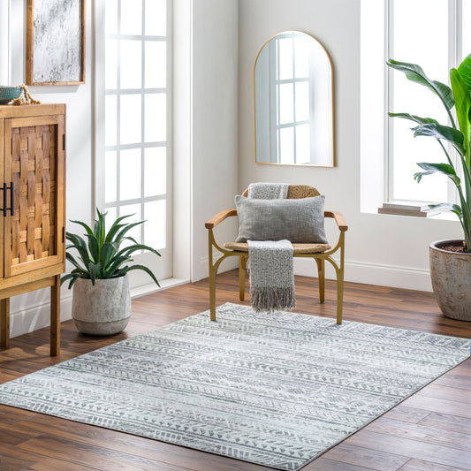 Hera HRH-2301 9' x 12' Machine Woven Washable Area Rug