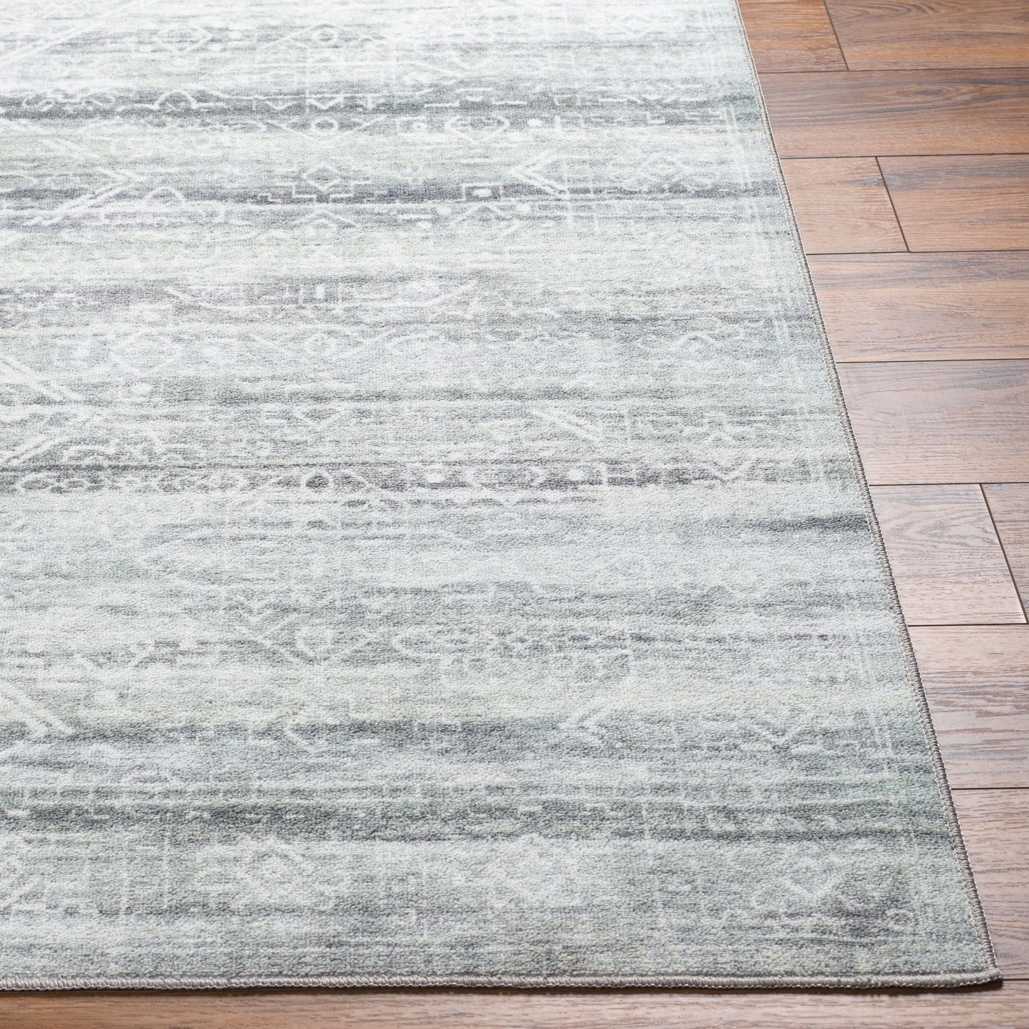 Hera HRH-2302 4' x 6' Machine Woven Washable Area Rug