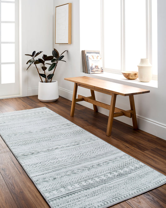 Hera HRH-2303 9' x 12' Machine Woven Washable Area Rug