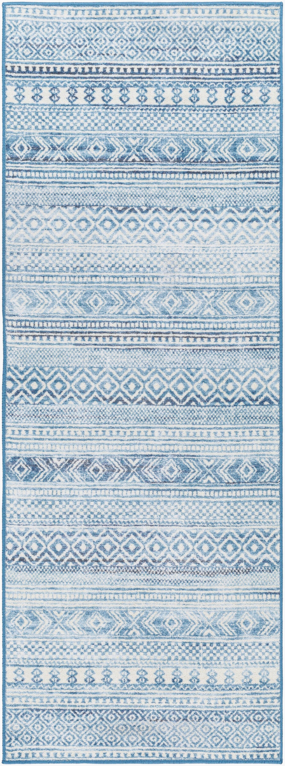 Hera HRH-2306 7ft Runner Machine Woven Washable Runner Rug