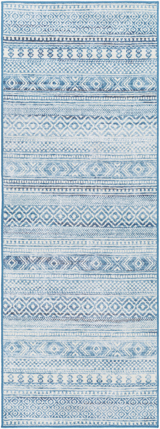Hera HRH-2306 7ft Runner Machine Woven Washable Runner Rug