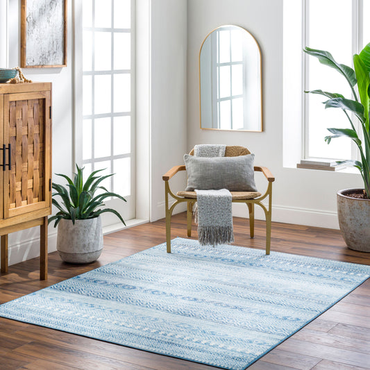 Hera HRH-2306 7ft Runner Machine Woven Washable Runner Rug