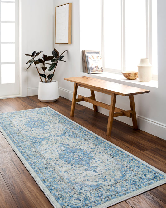 Hera HRH-2308 3' x 4' Machine Woven Washable Accent Rug