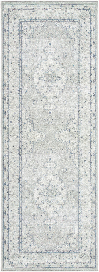 Hera HRH-2309 7ft Runner Machine Woven Washable Runner Rug
