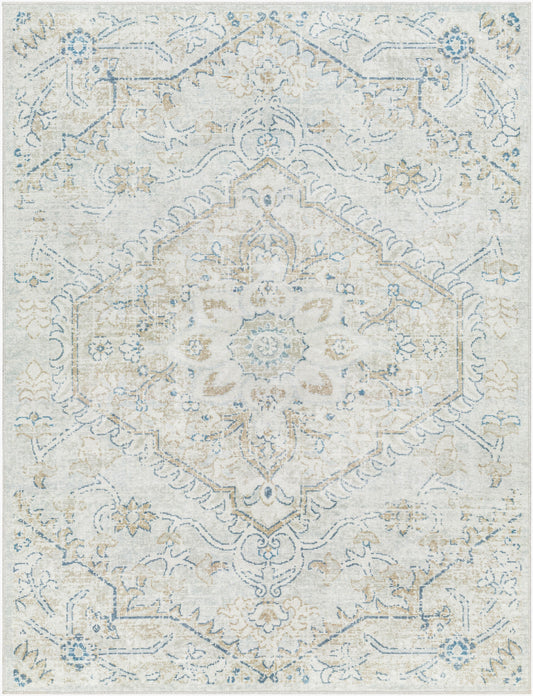 Hera HRH-2310 6' x 9' Machine Woven Washable Area Rug