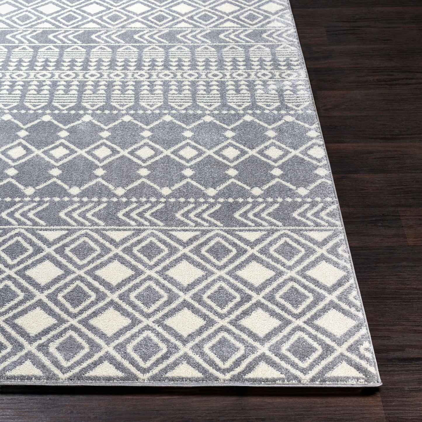 Alfombra redonda tejida a máquina Horizon HRZ-2317 de 2,4 m