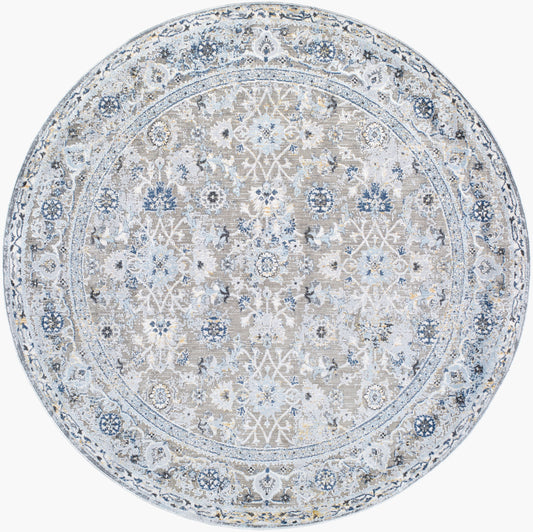 Hassler HSL-2301 5ft Round Machine Woven Area Rug