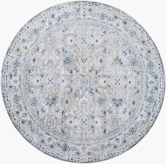 Hassler HSL-2301 5ft Round Machine Woven Area Rug