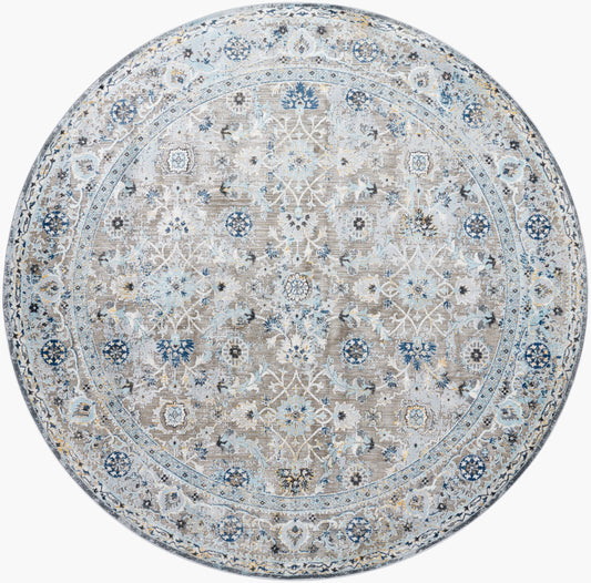 Hassler HSL-2301 8ft Round Machine Woven Area Rug