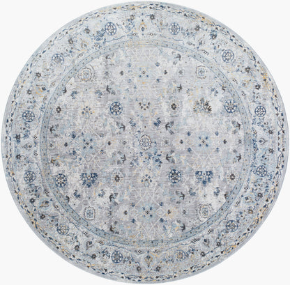 Hassler HSL-2302 6ft Round Machine Woven Area Rug