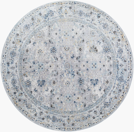 Hassler HSL-2302 6ft Round Machine Woven Area Rug