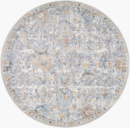 Hassler HSL-2303 5ft Round Machine Woven Area Rug