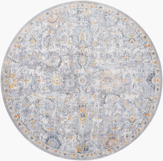 Hassler HSL-2303 6ft Round Machine Woven Area Rug