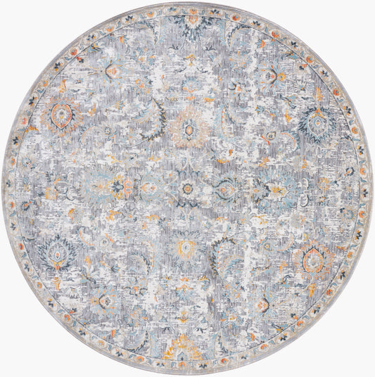 Hassler HSL-2303 8ft Round Machine Woven Area Rug